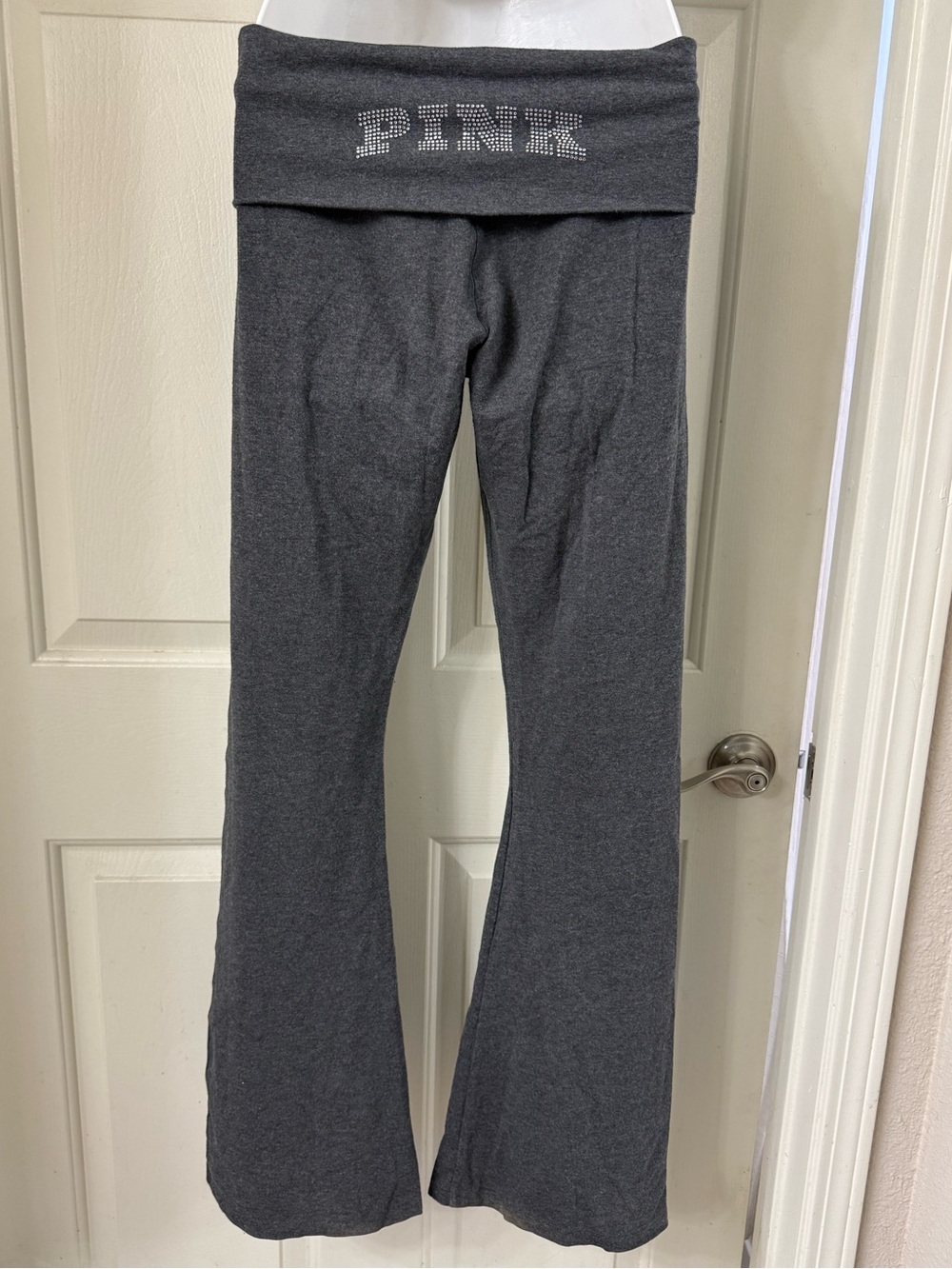 PINK Victoria's Secret Charcoal Gray Yoga Pants